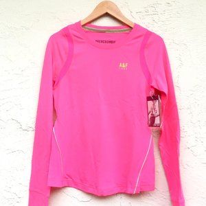 A&F Woman's Active Long Sleeve Tee in Pink (medium)